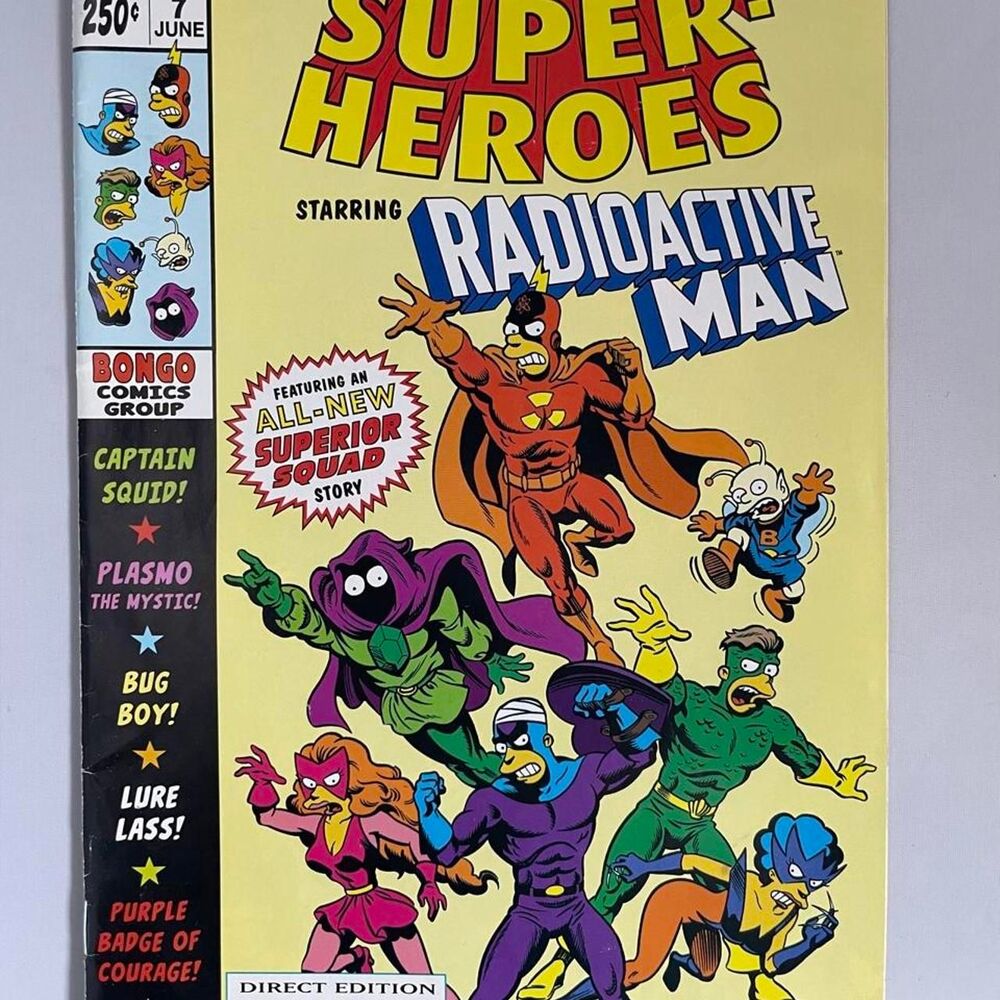 Bongo Comics Super Heroes #7 Comic Book Simpsons Comics